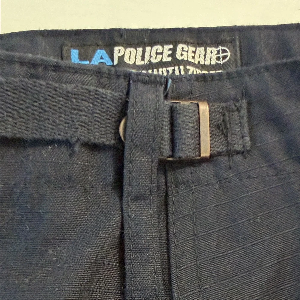LA Police‎ Gear BDU Tactical Pants With Zipper Black Mens Sz Large Reg 39/32.5